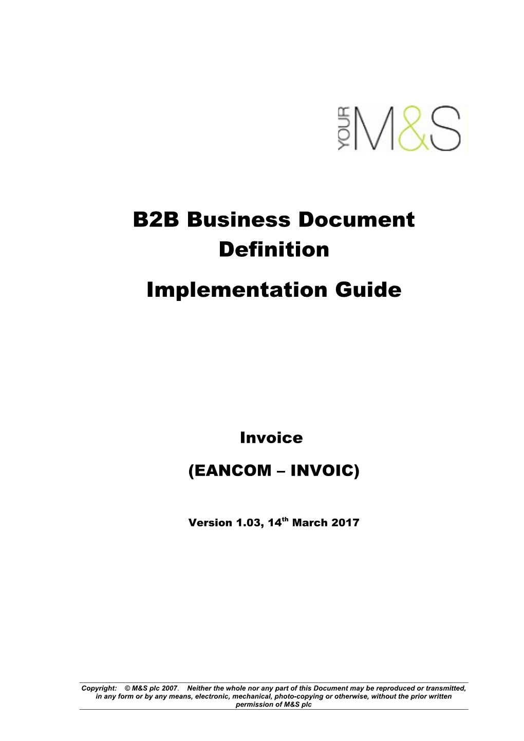 Invoice Implementation Guide Release 2