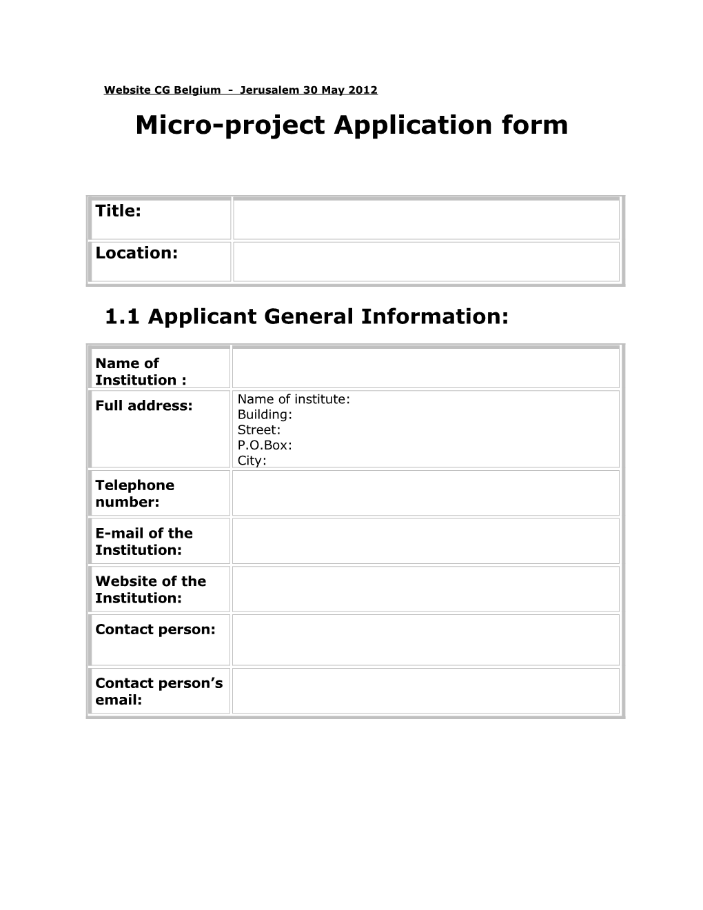 Micro Intervention Programme (MIP)