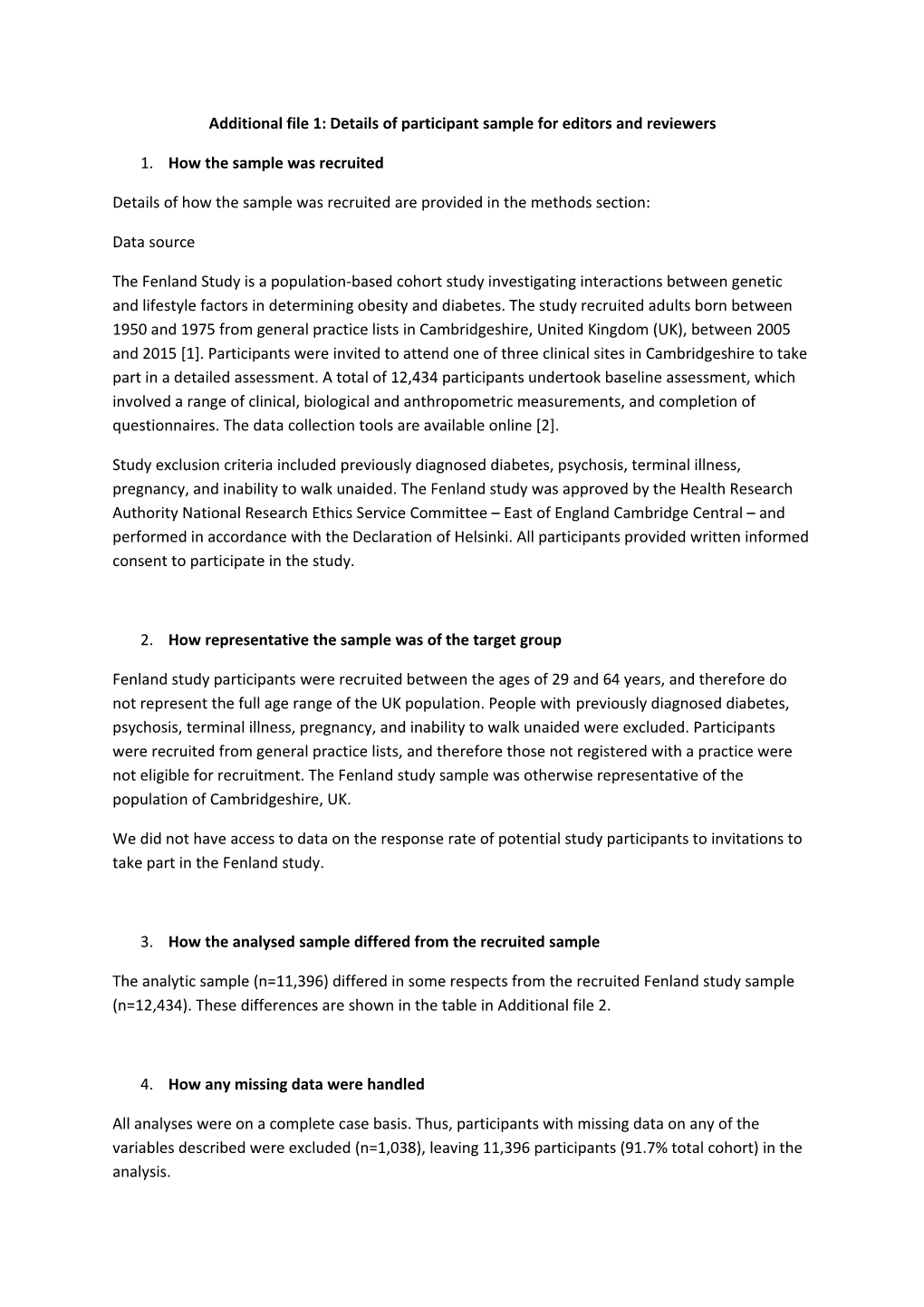 Additional File 1: Details of Participant Sample for Editors and Reviewers