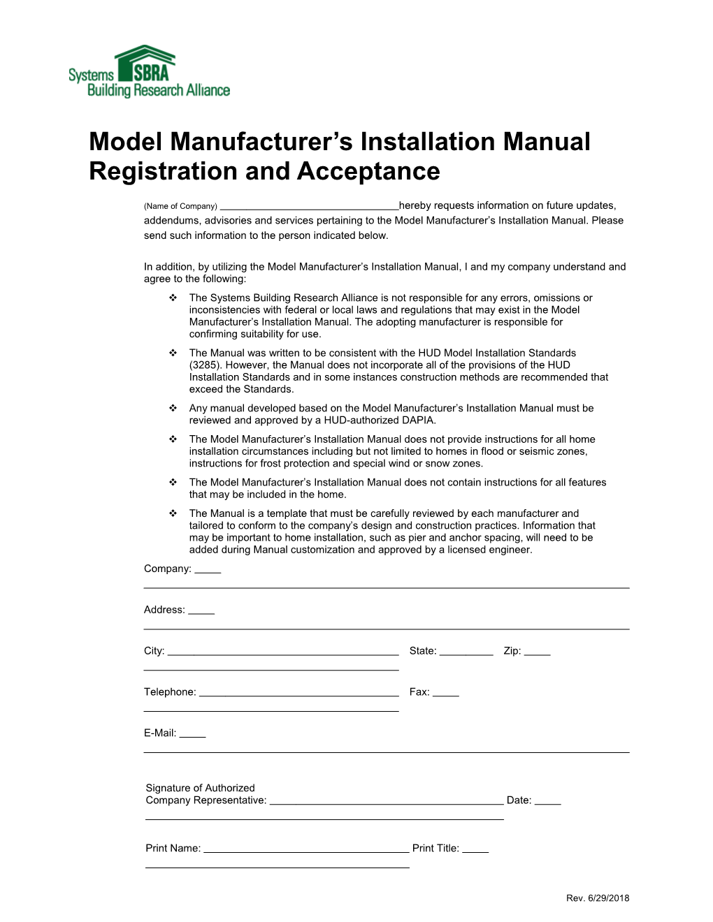 Certifier Capabilities and Qualifications Affidavit