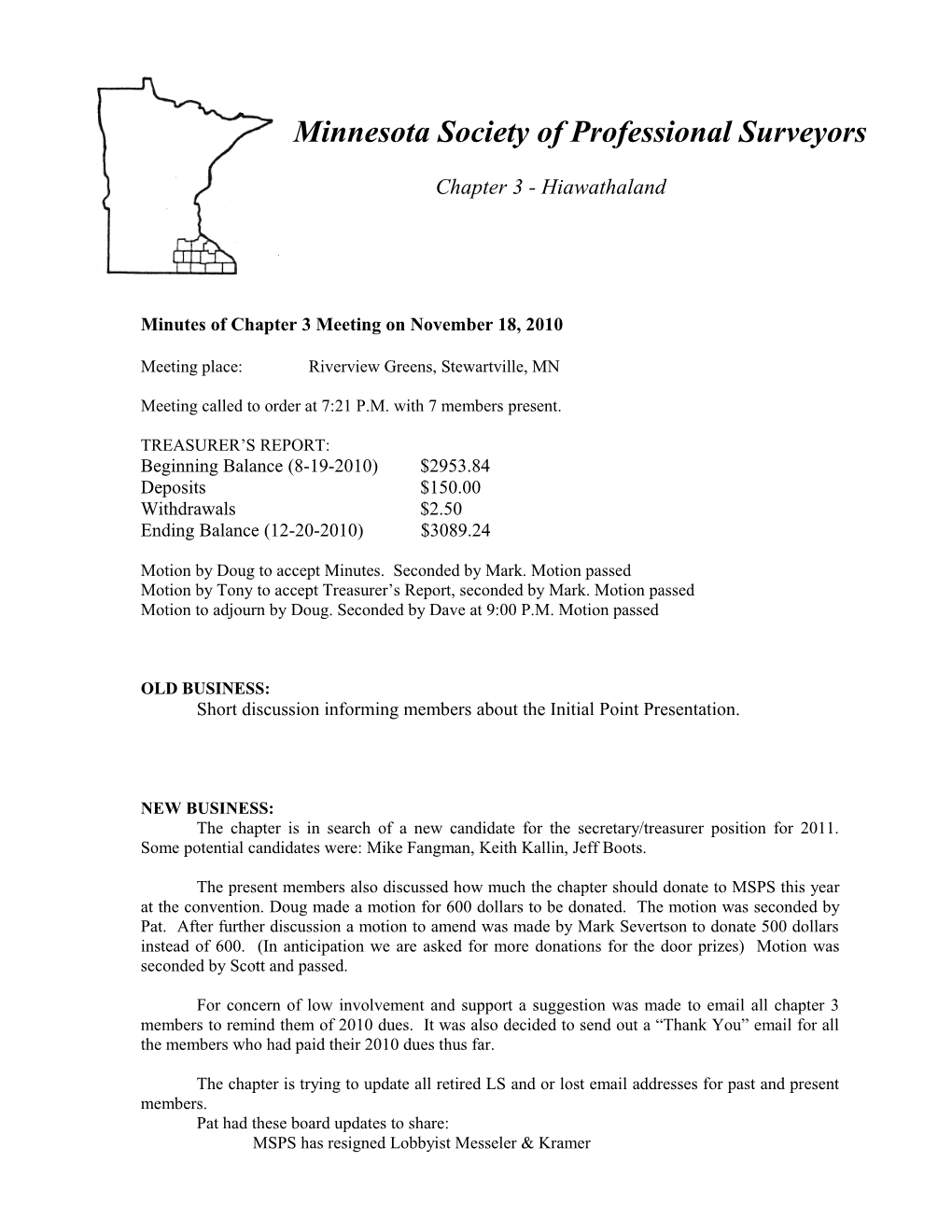 Minnesota Society of Professional Surveyors