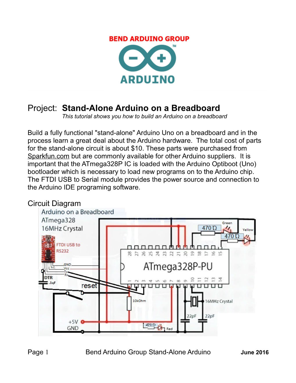 Project: Stand-Alone Arduino on a Breadboard