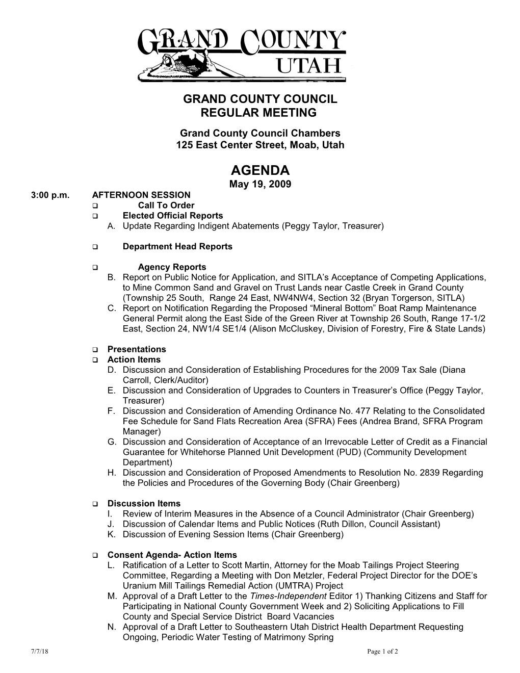 Grand County Council