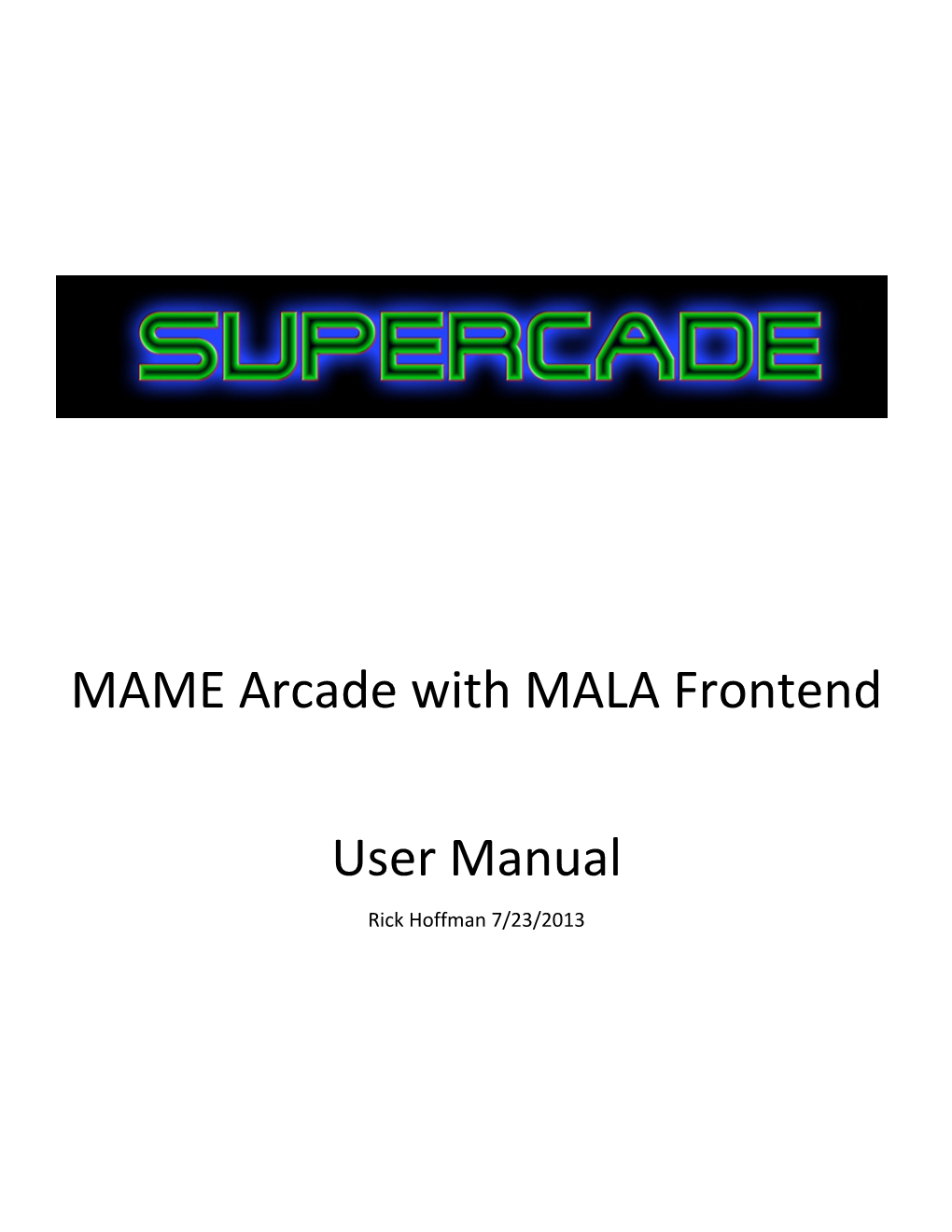 MAME Arcade with MALA Frontend