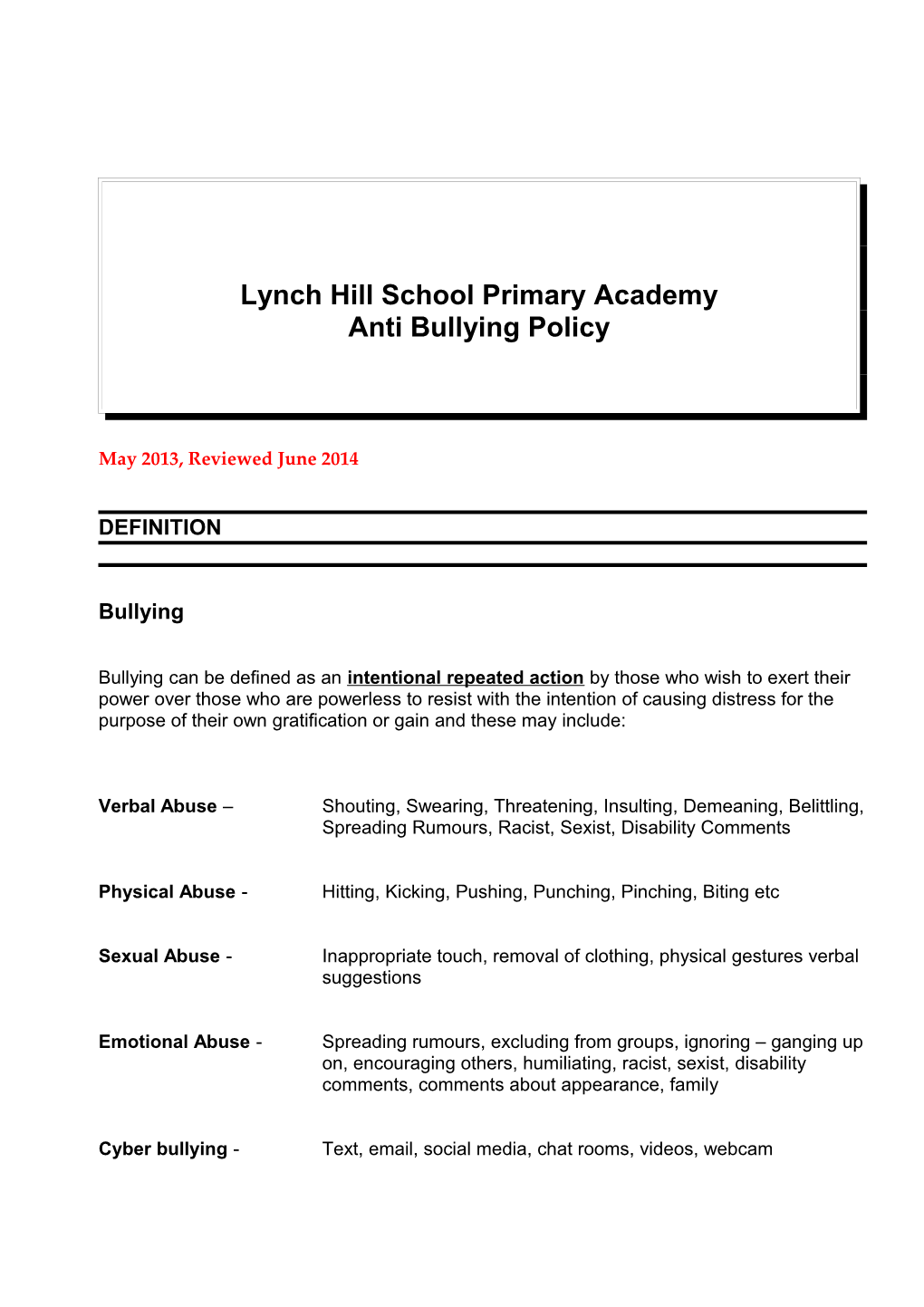 Lynch Hill School Primary Academy