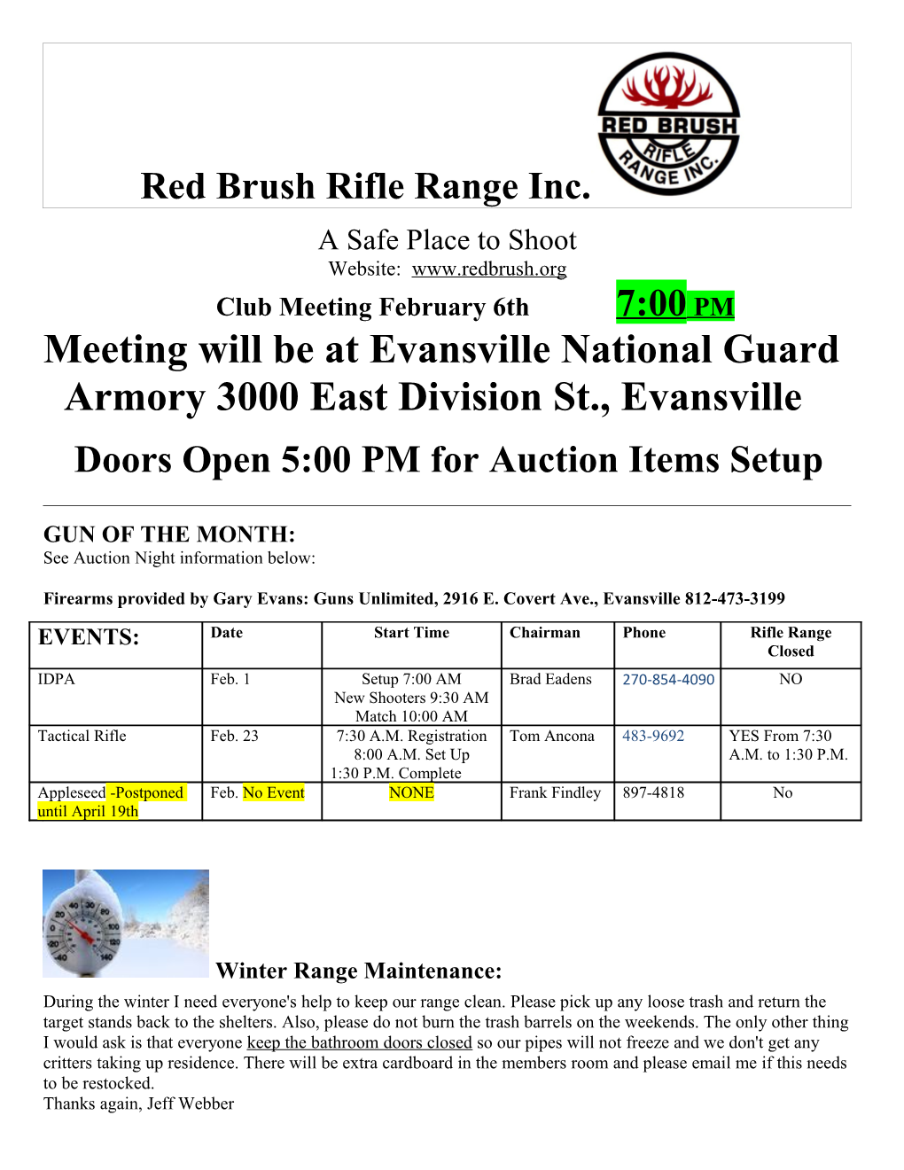 Red Brush Rifle Range Inc