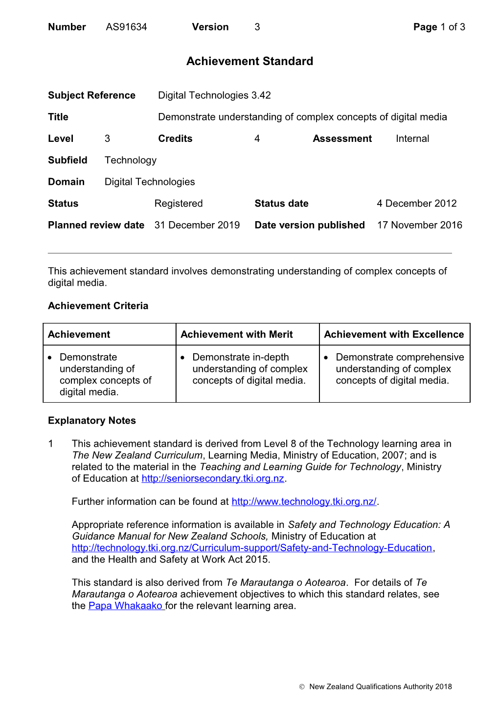 91634 Demonstrate Understanding of Complex Concepts of Digital Media