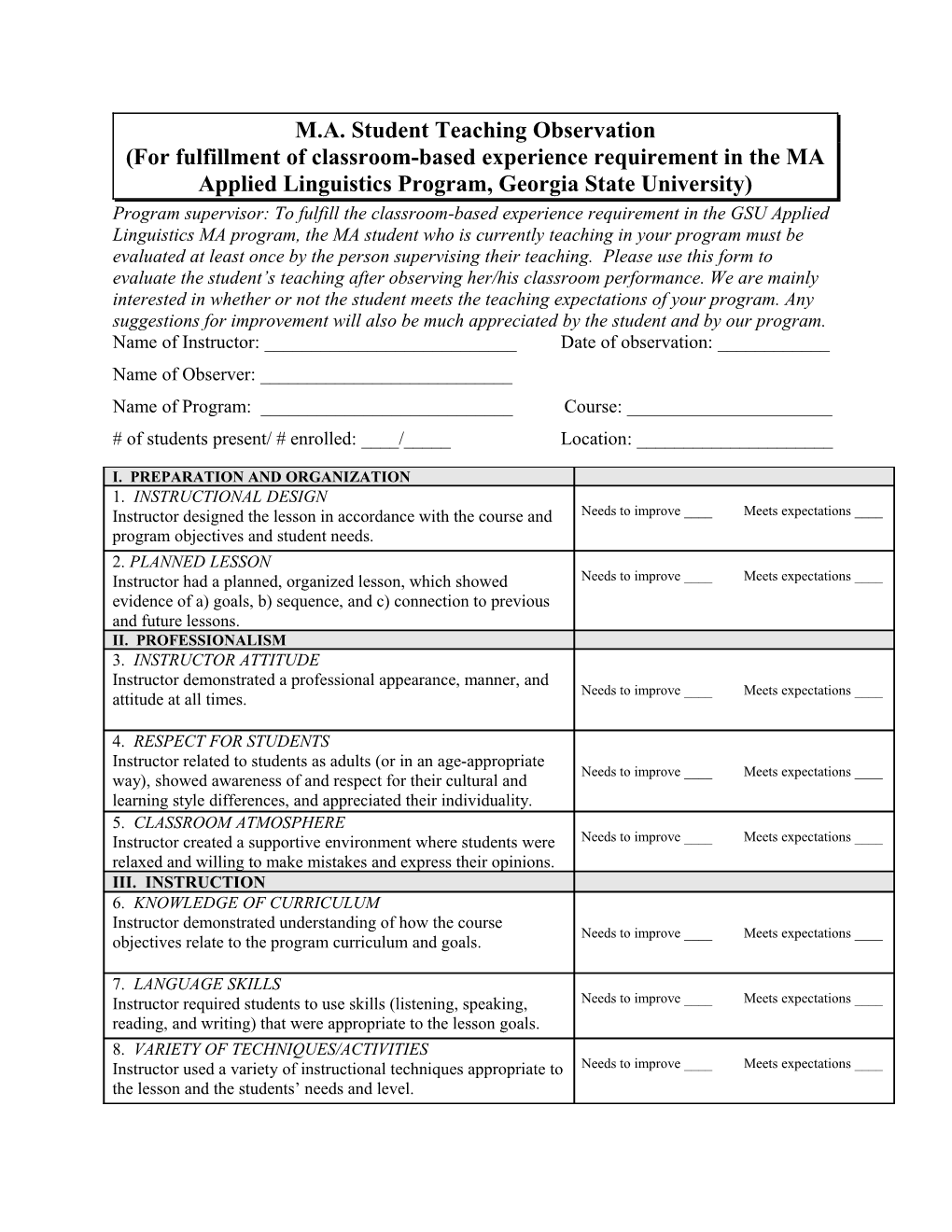 Department of Applied Linguistics/ESL