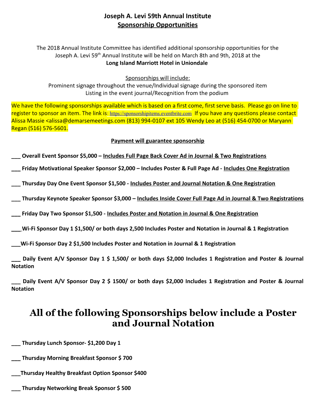 Joseph A. Levi 59Thannual Institute