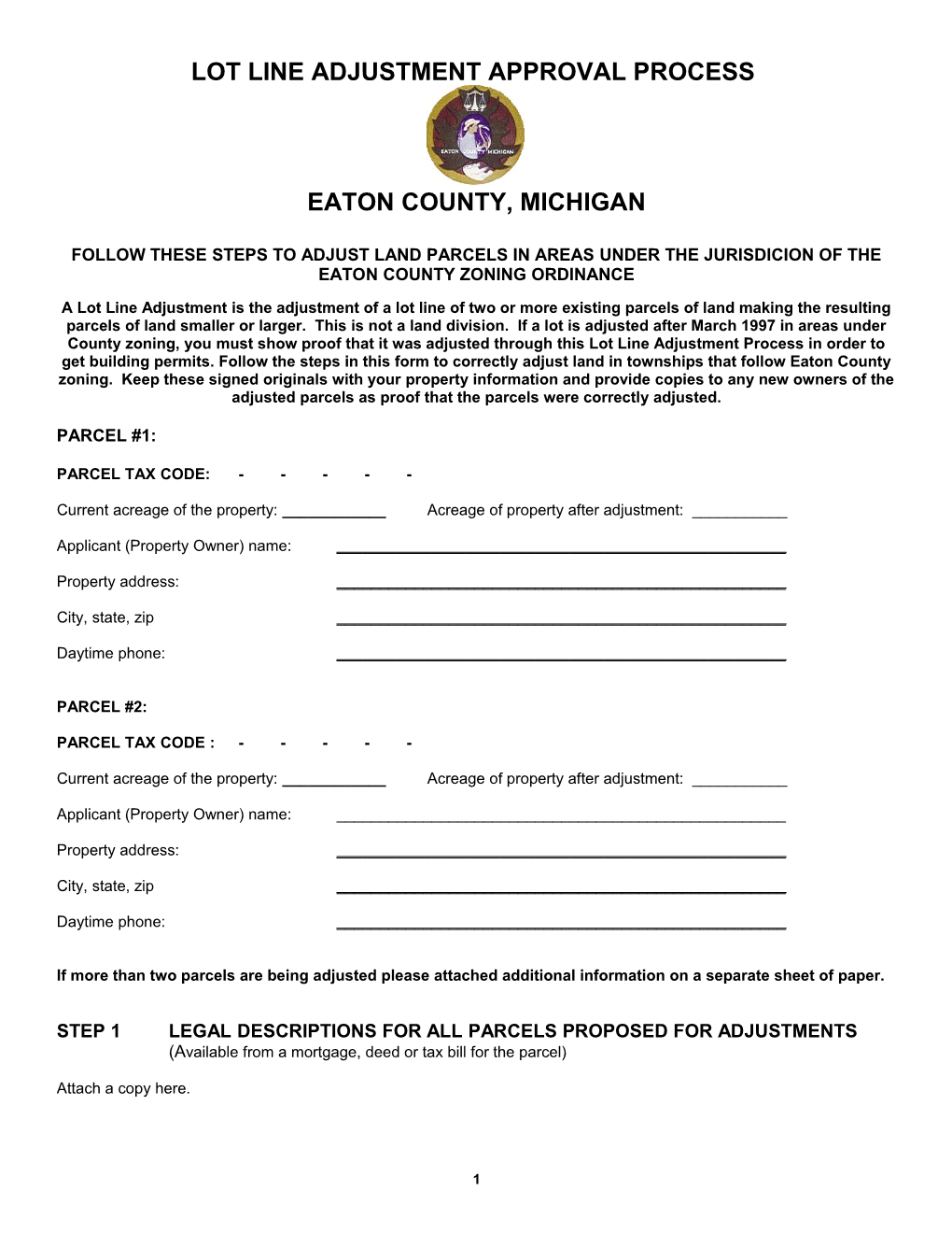 Lot Line Adjustment Approval Process