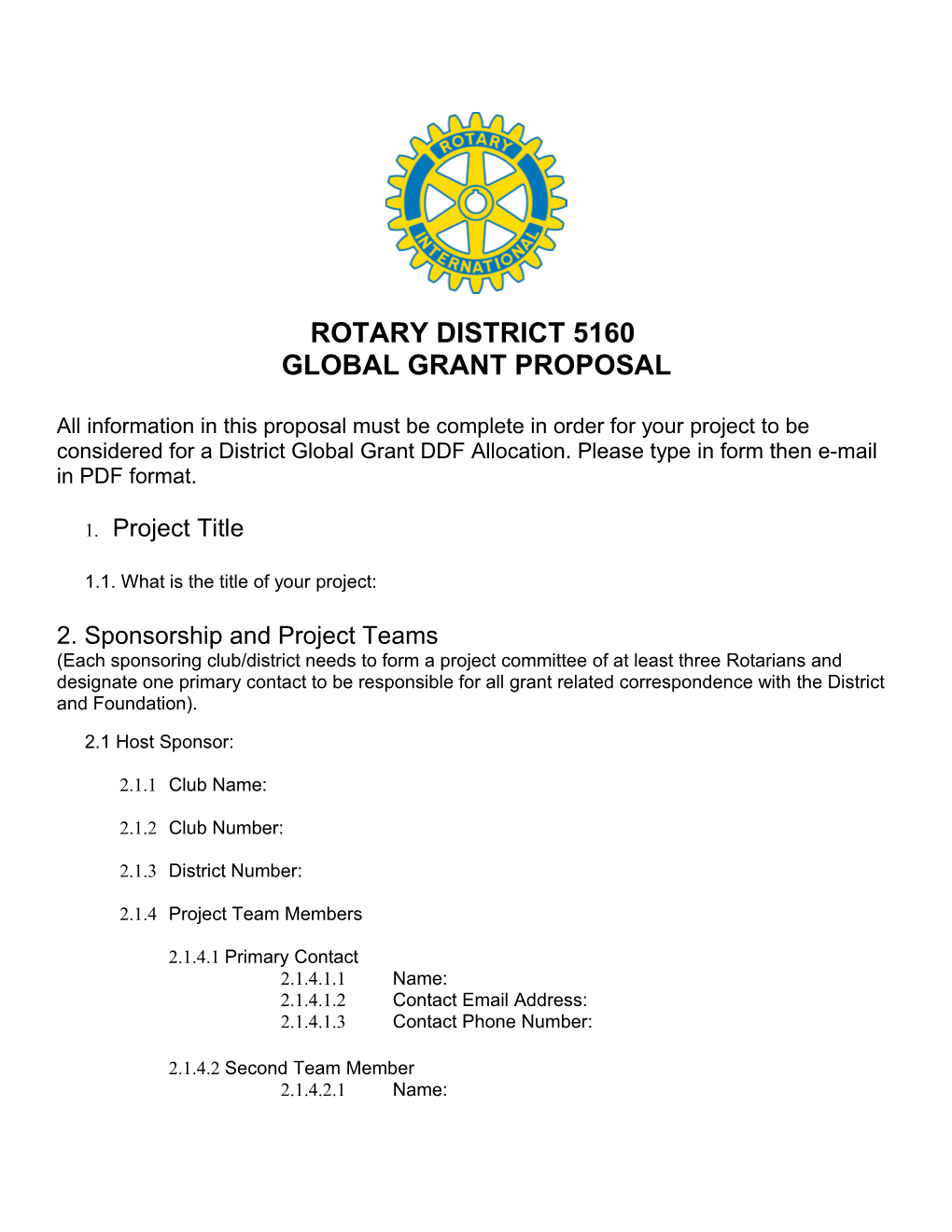 Rotary District 5160