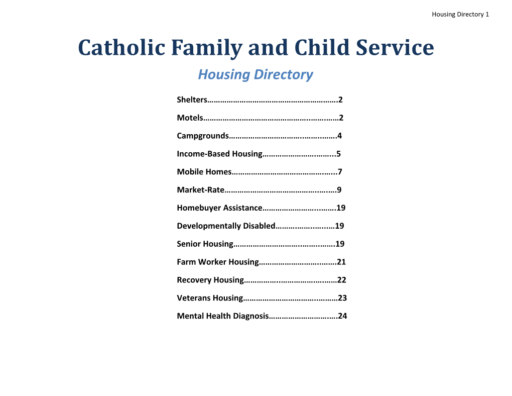 Catholic Family and Child Service