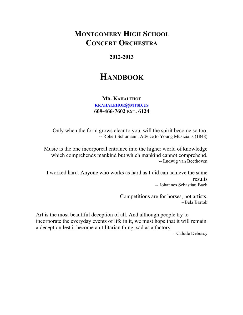 Symphonic Band Handbook