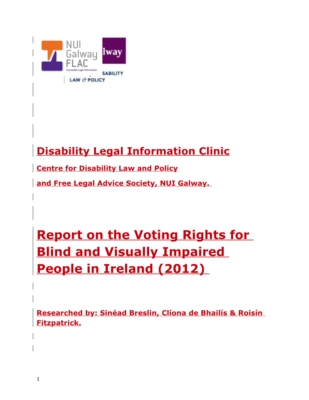 Disability Legal Information Clinic