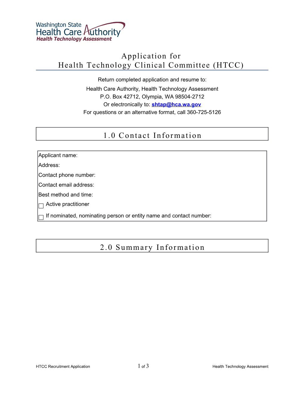 Health Technology Clinical Committee (HTCC)