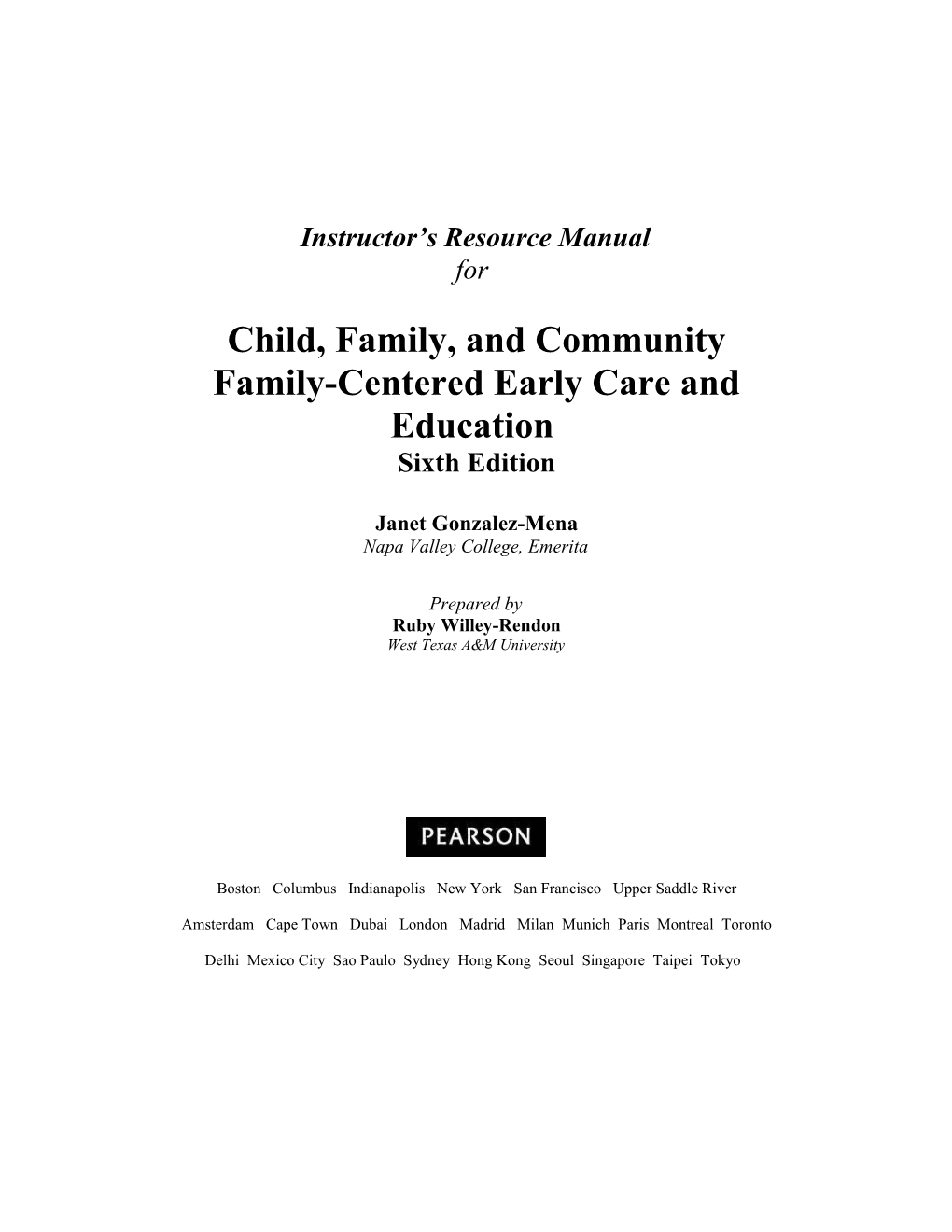 Child, Family, and Community
