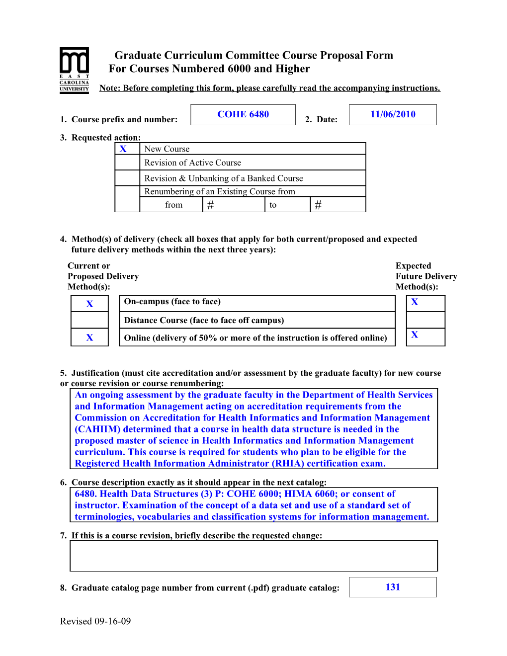 For Courses Numbered 6000 and Higher s2