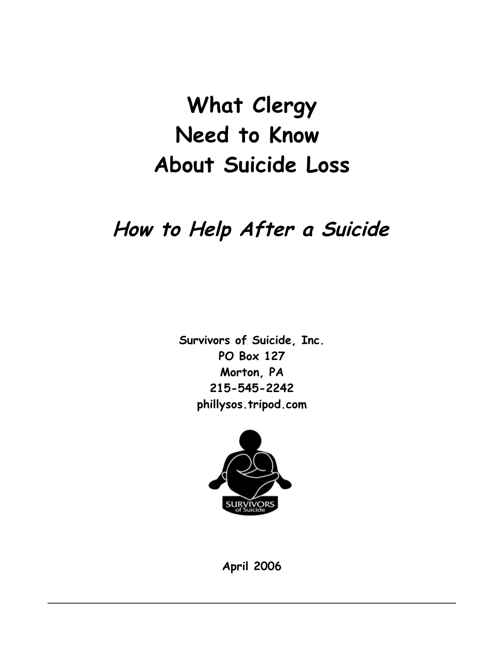 How to Help After a Suicide