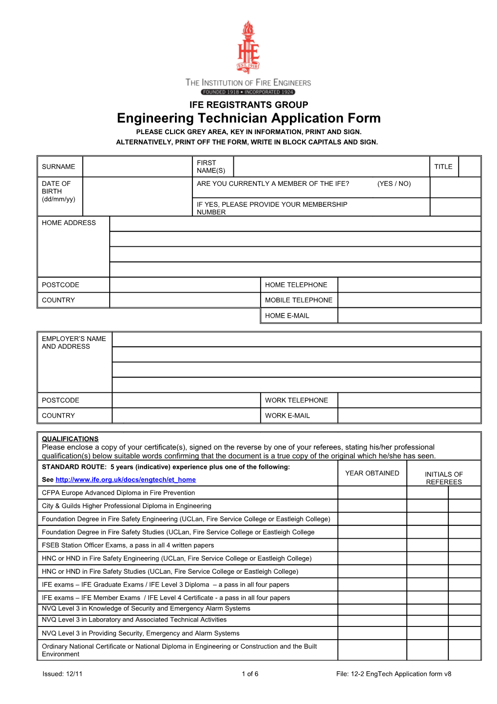 Membership Application Form - Final Version