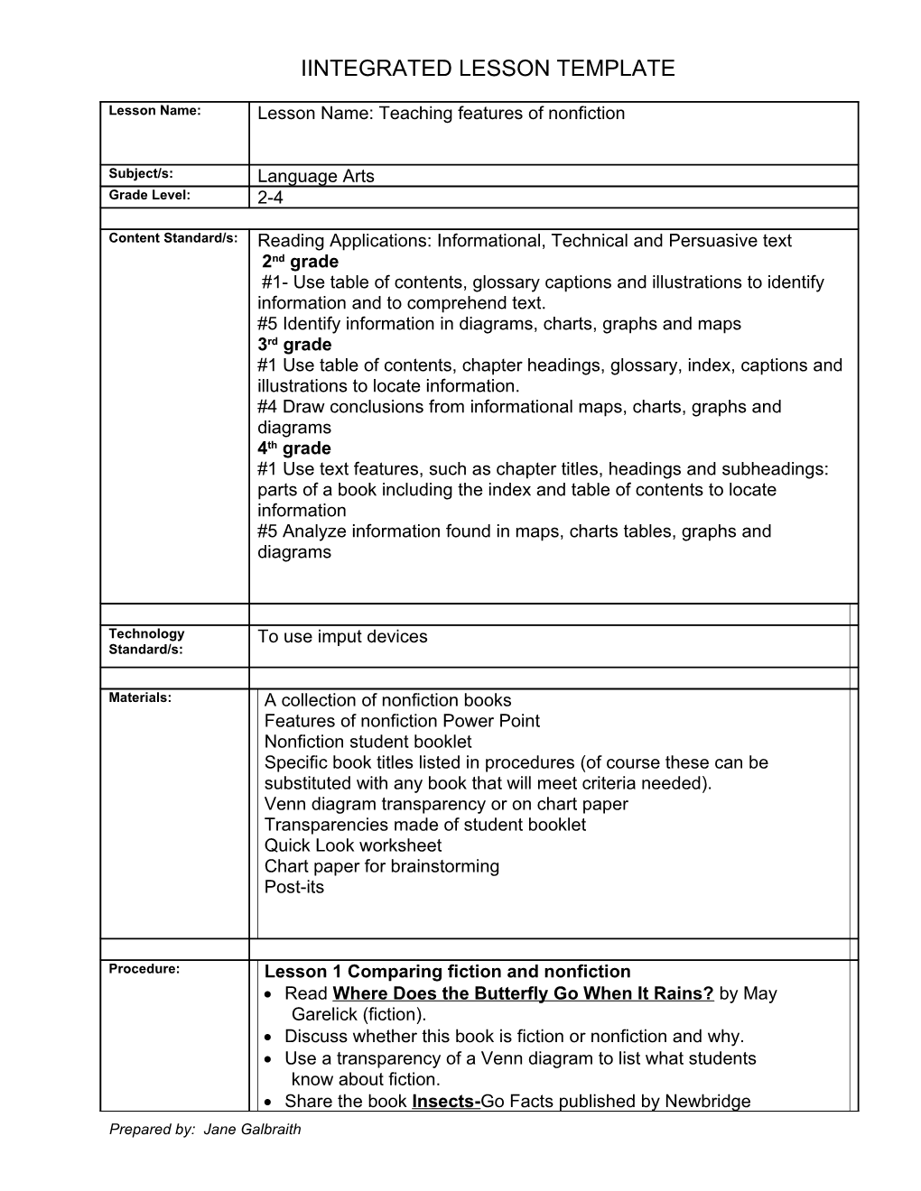 Lesson 2- What Is Nonfiction?