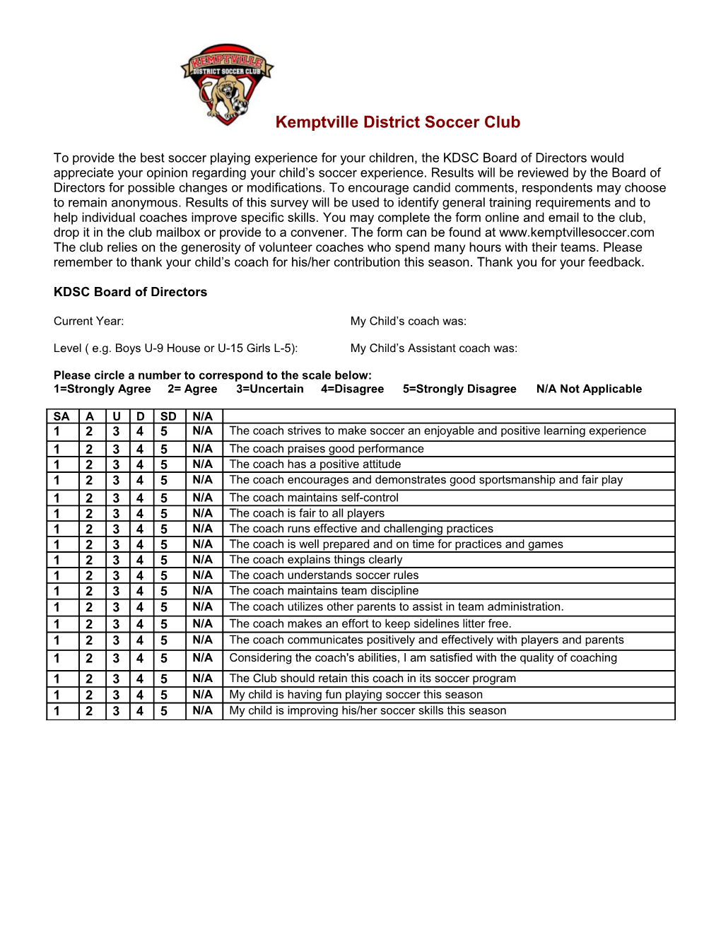 Kemptville District Soccer Club