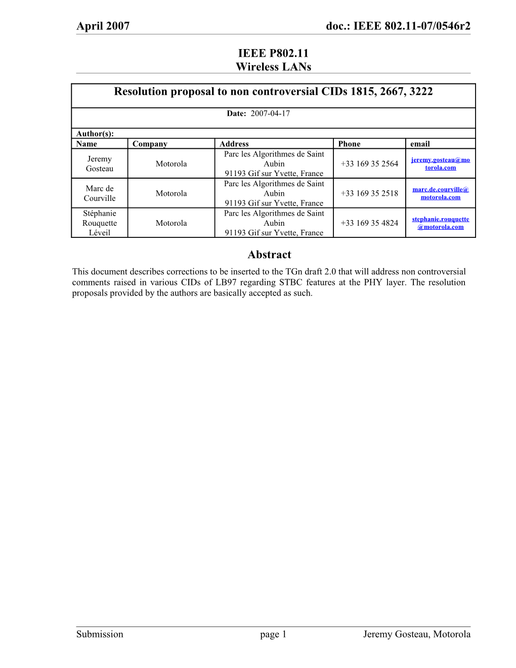 Interpretation of a Motion to Adopt s5