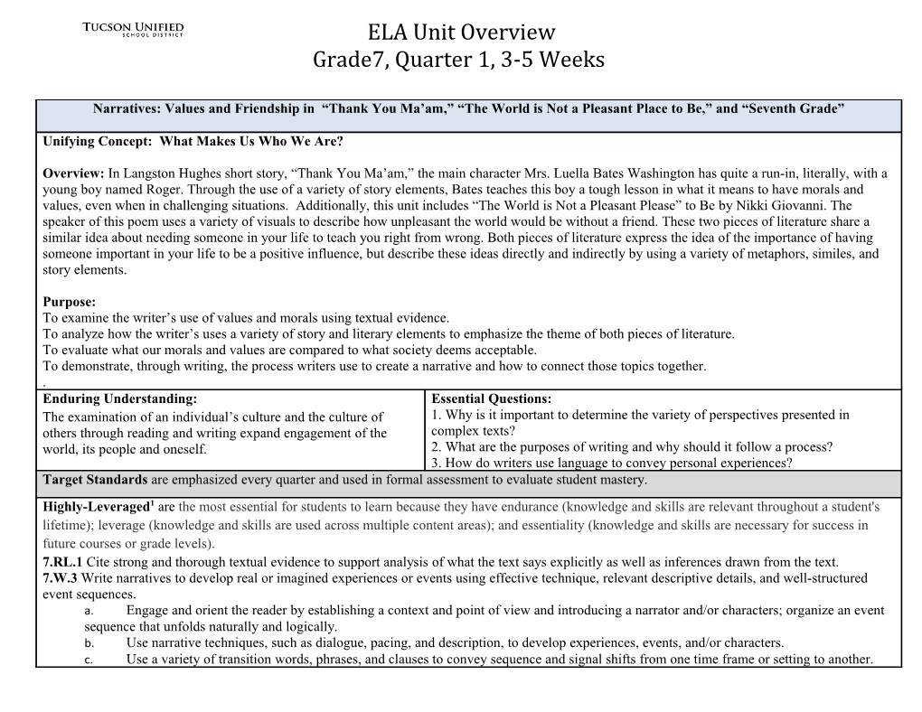 Engage and Orient the Reader by Establishing a Context and Point of View and Introducing