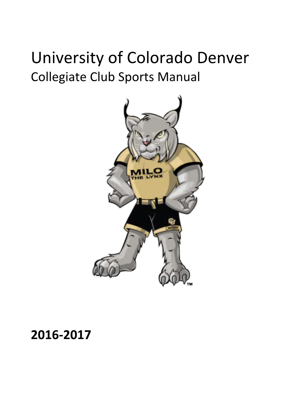 Club Sports Manual