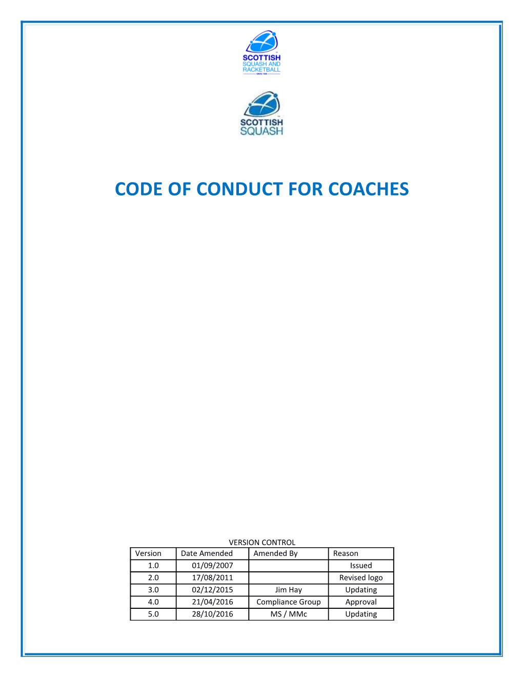 Ukcc Certificate in Coaching Squash