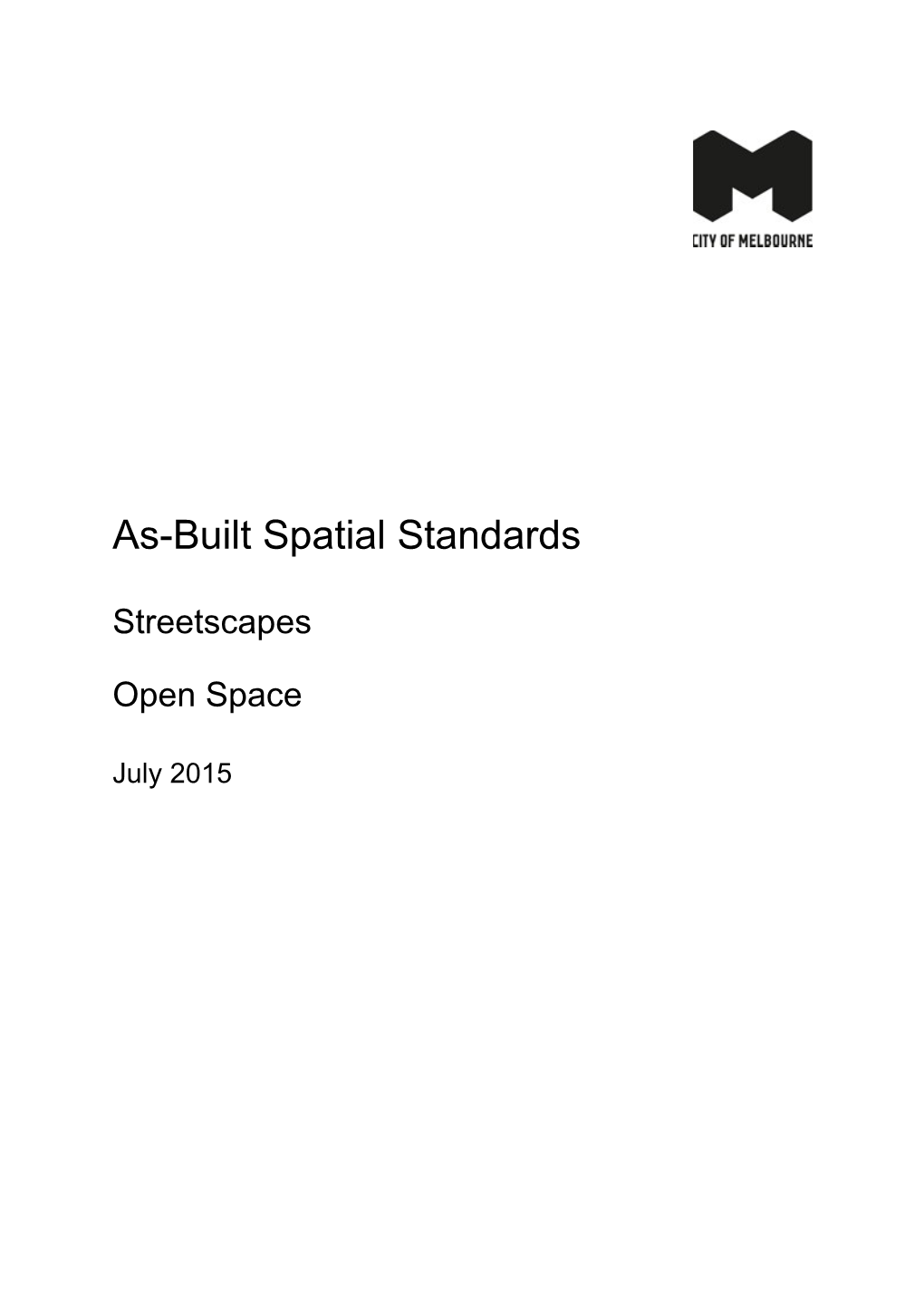 As-Built Spatial Standards