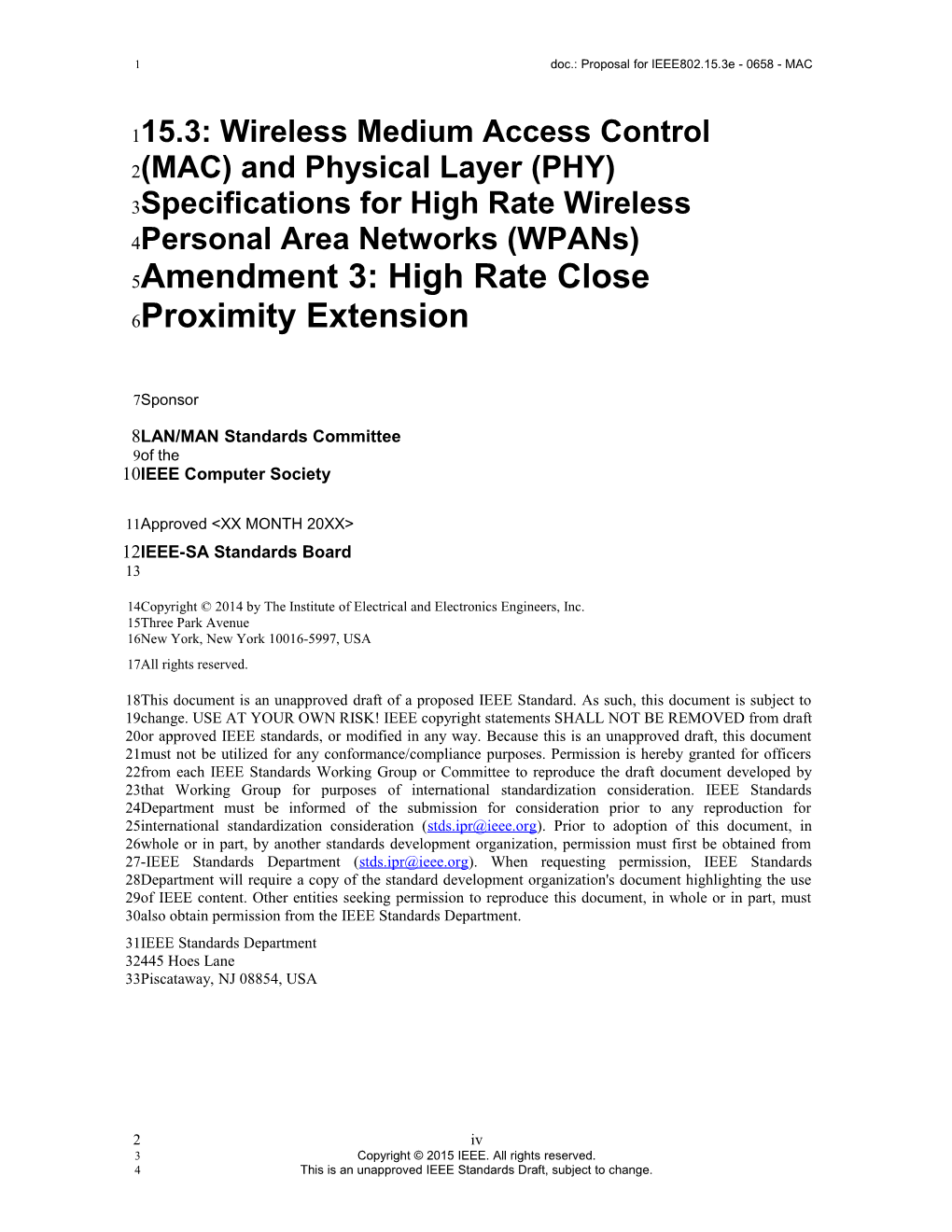 Doc.: Proposal for IEEE802.15.3E - 0658 - MAC