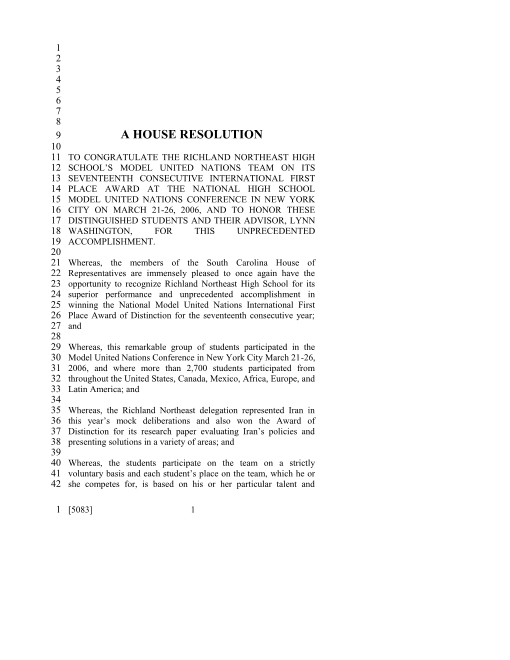 A House Resolution s14