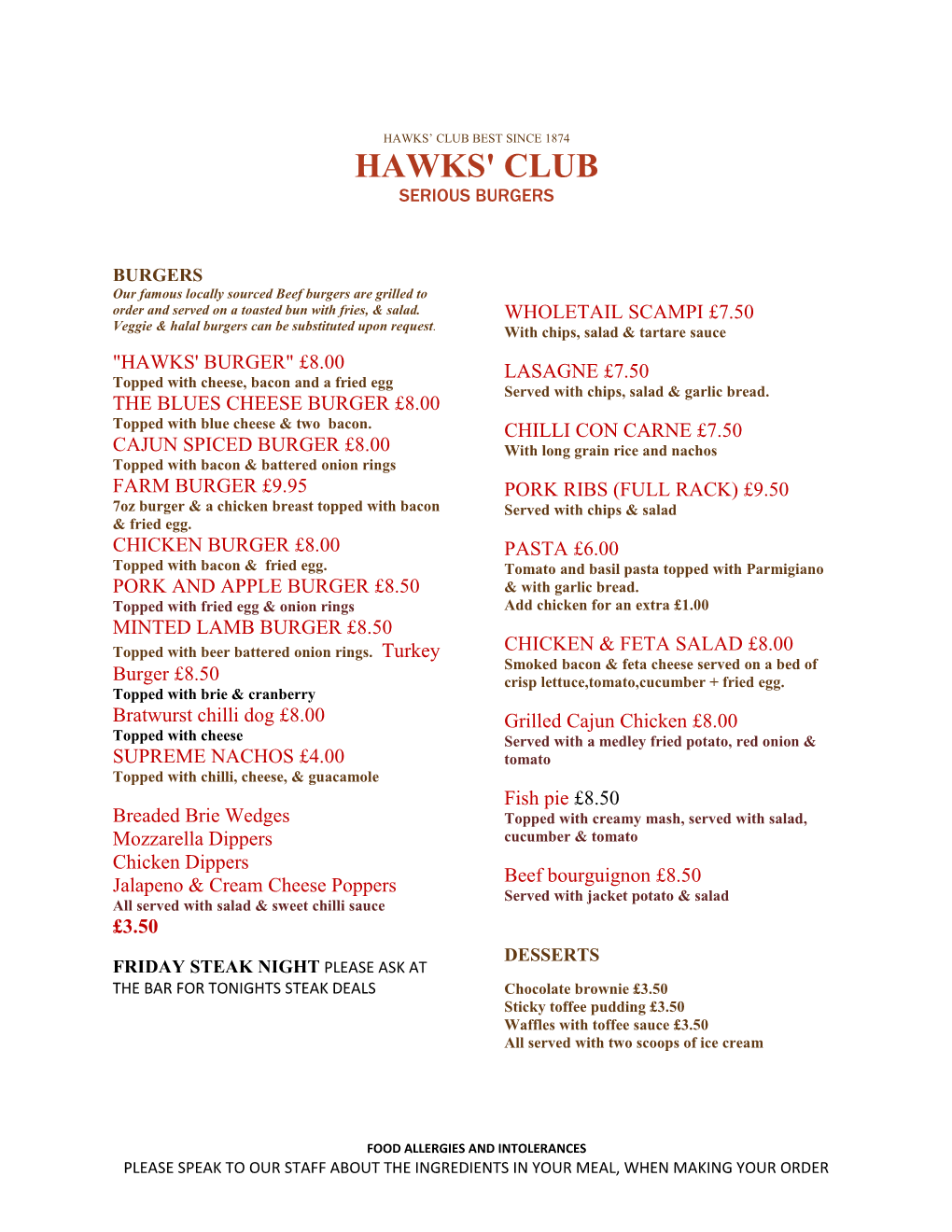 Hawks Club Best Since 1874