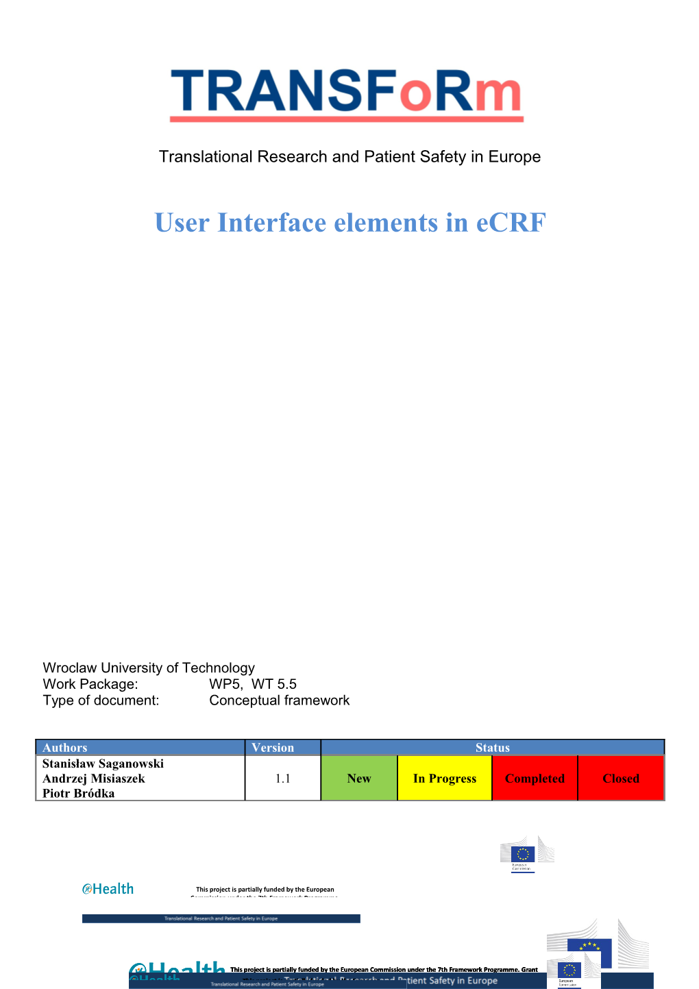 Translational Research and Patient Safety in Europe