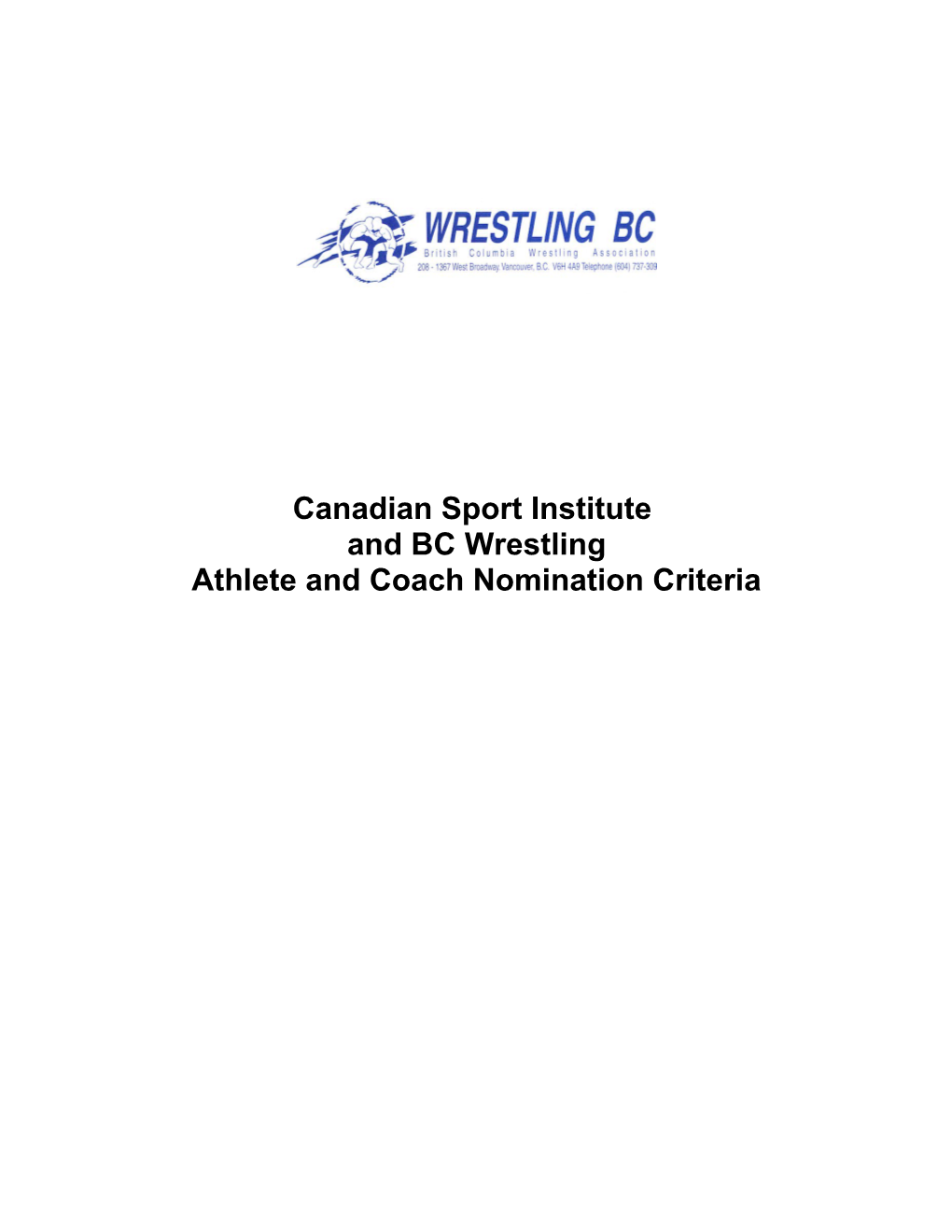 Canadian Sport Institute