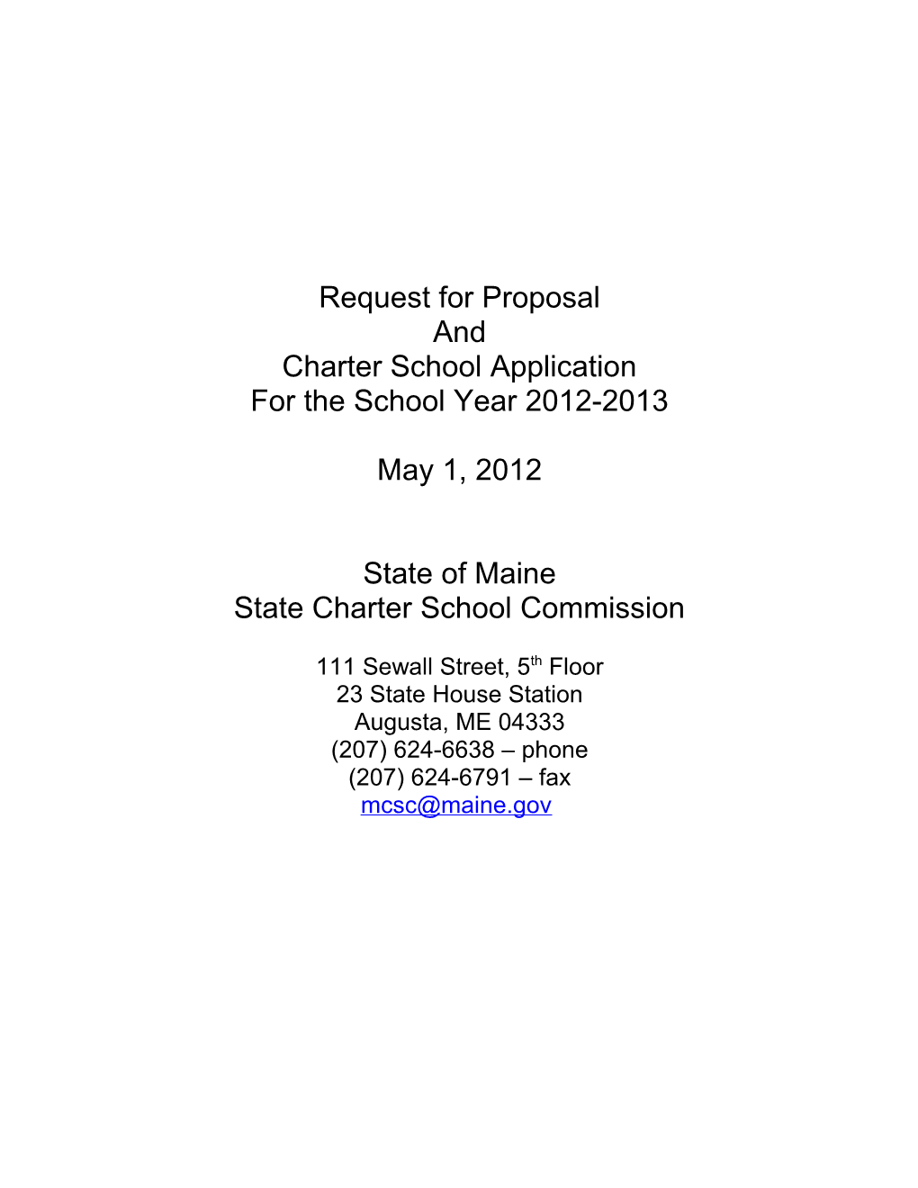 Request for Proposal s78