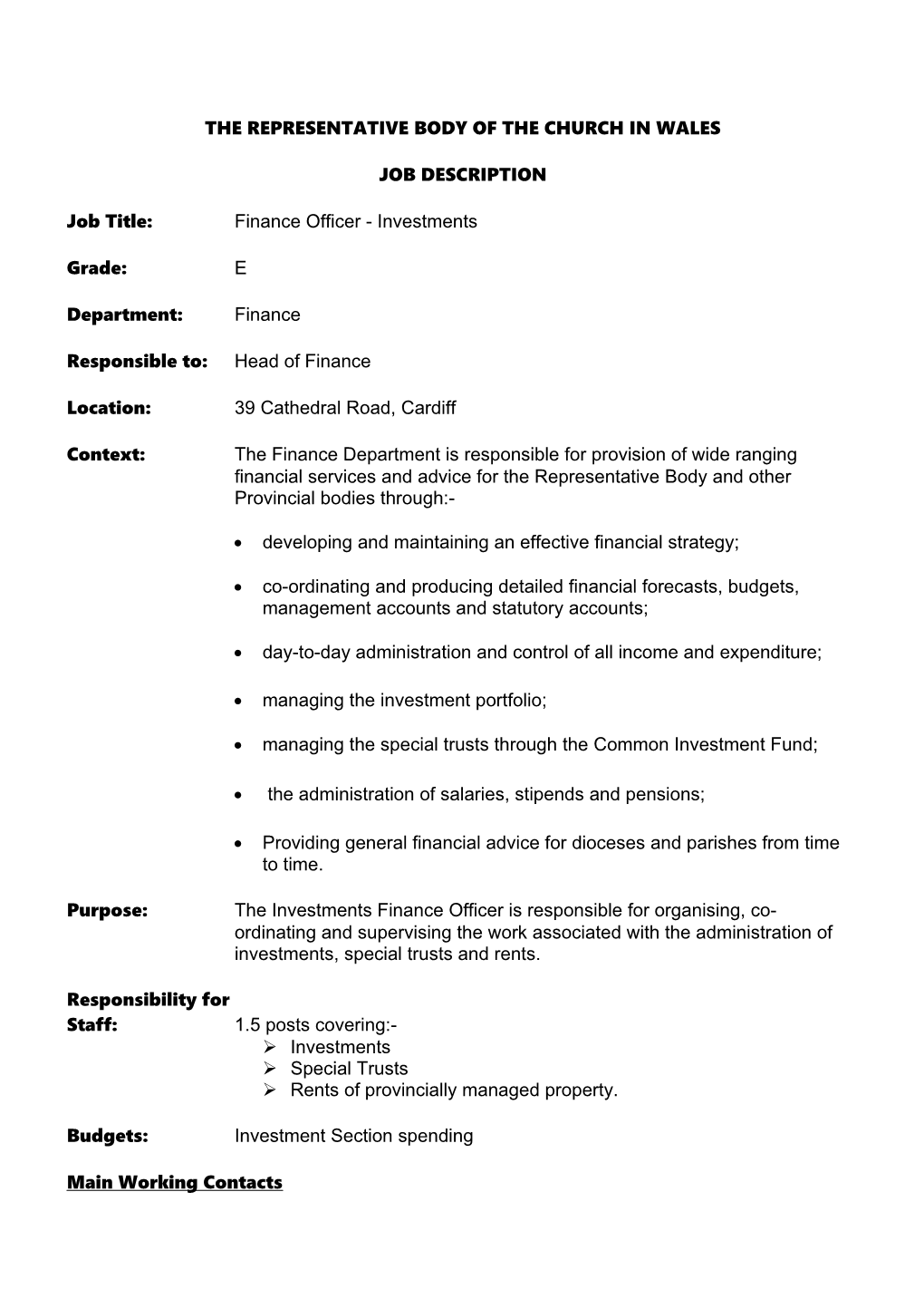 The Representative Body of the Church in Wales