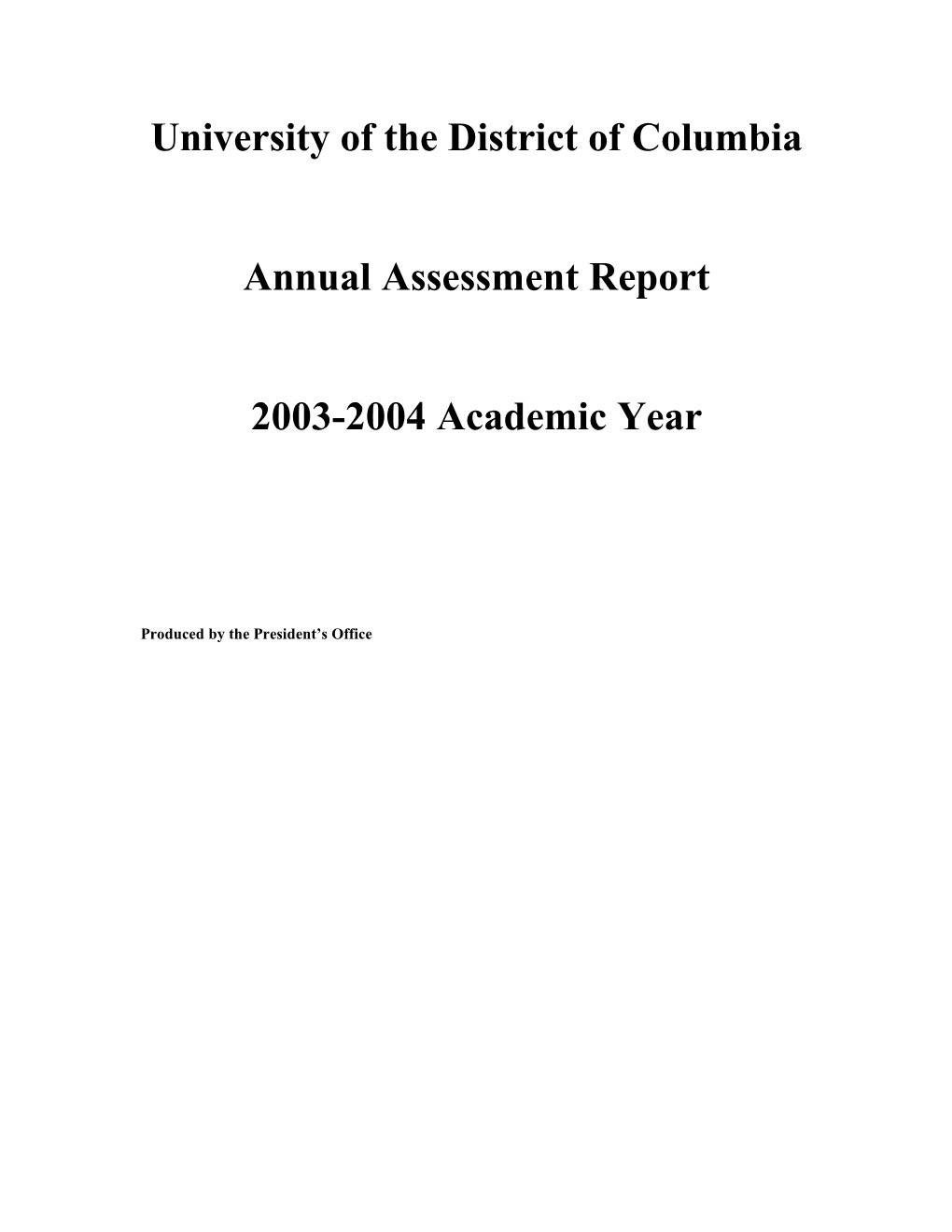 University of the District of Columbia s1