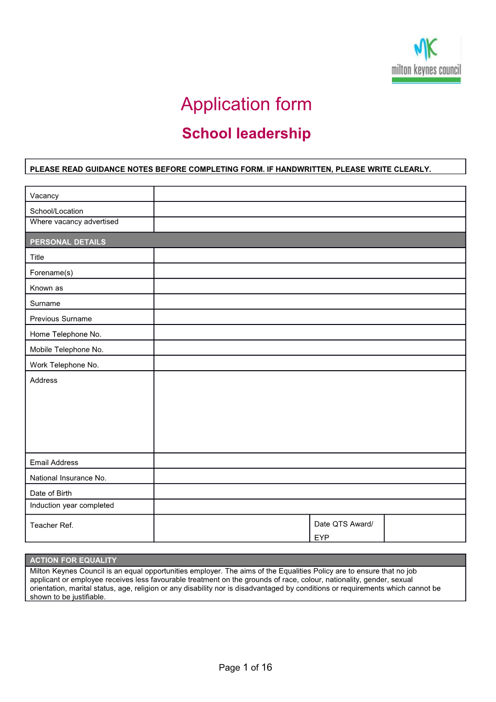 School Leadership