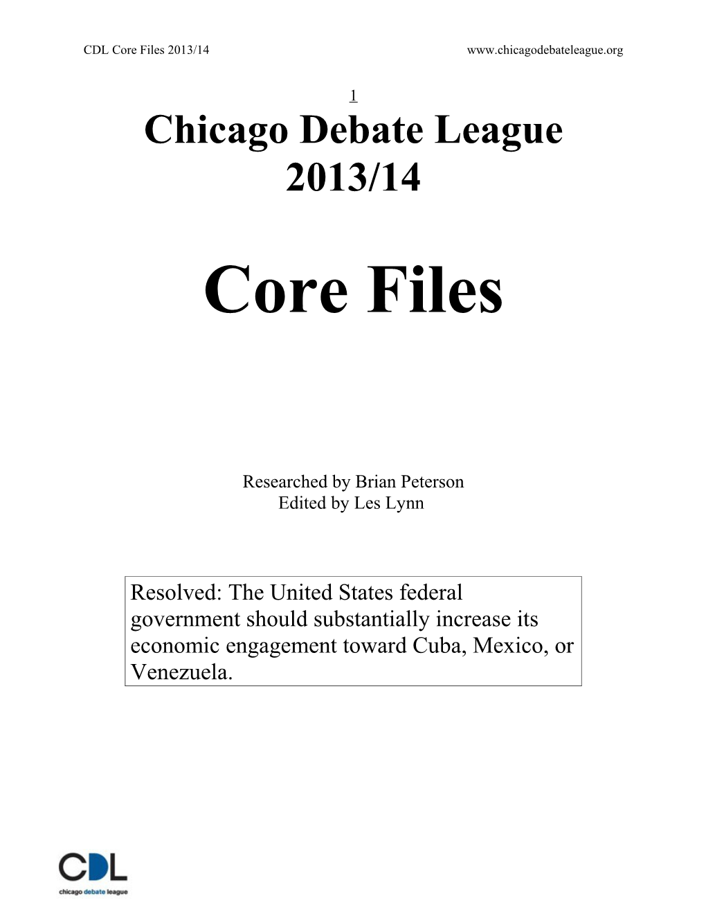 Chicago Debate League