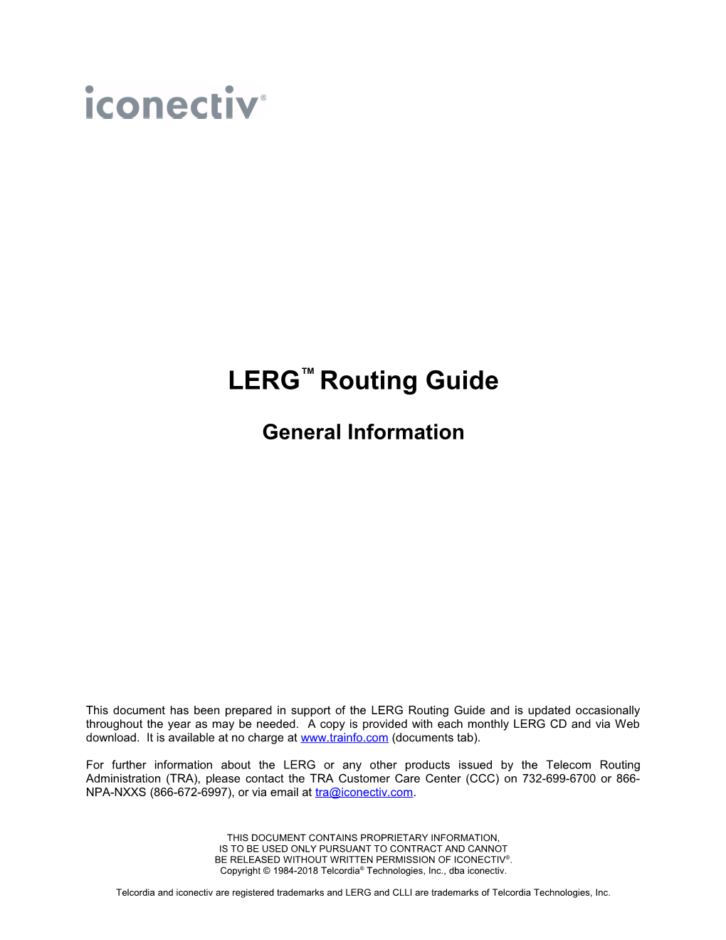 LERG Routing Guide