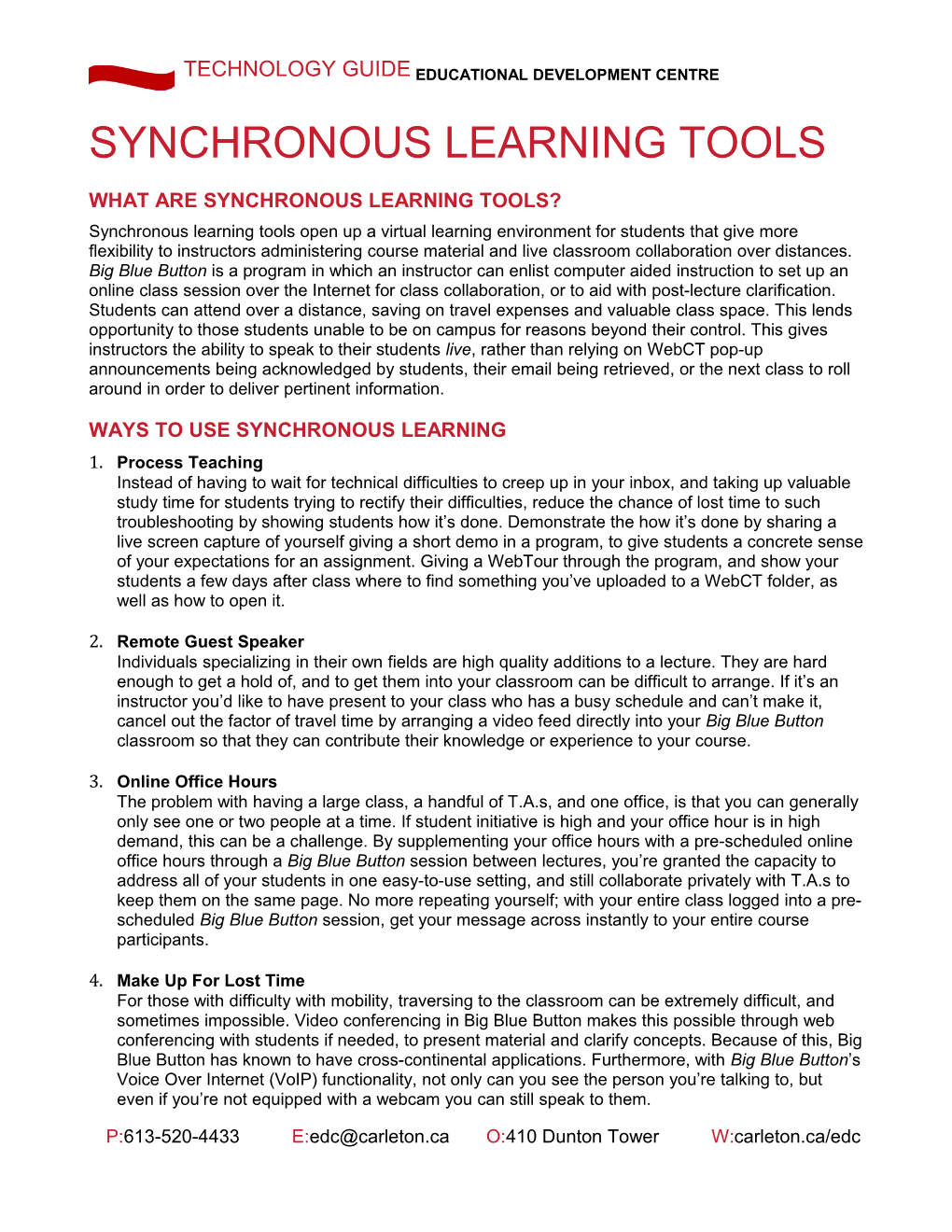 What Are Synchronous Learning Tools?