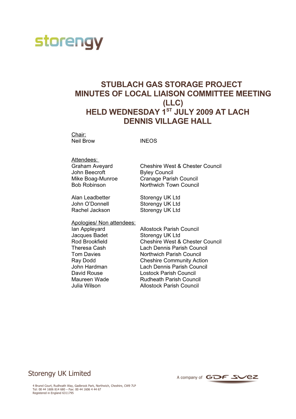 Stublach Gas Storage Project