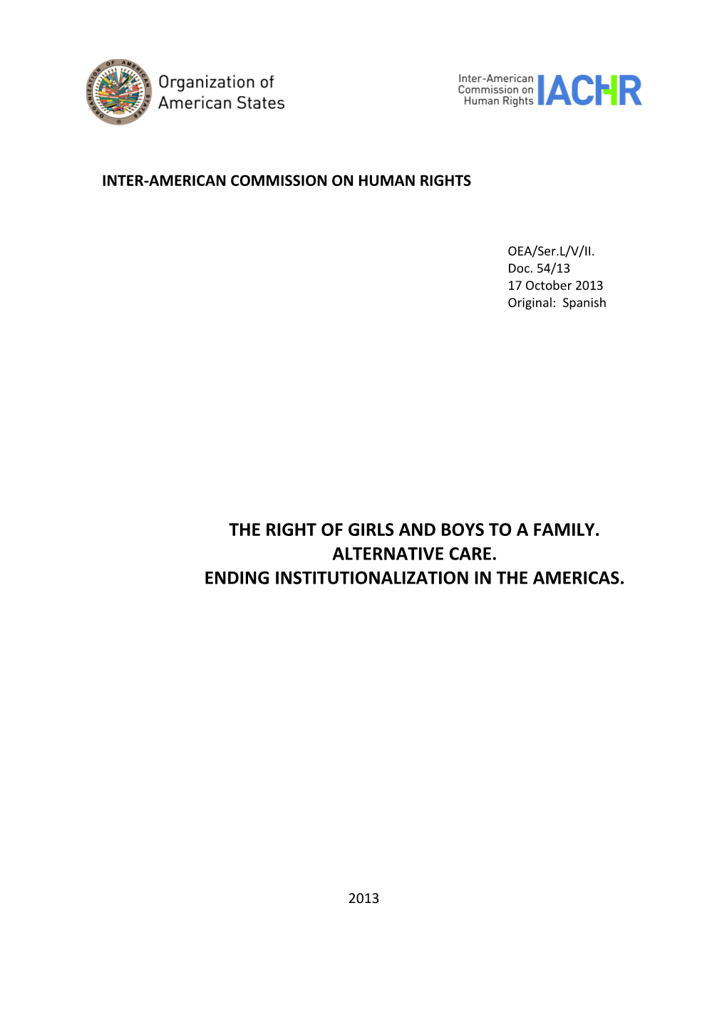 The Right of Children to a Family