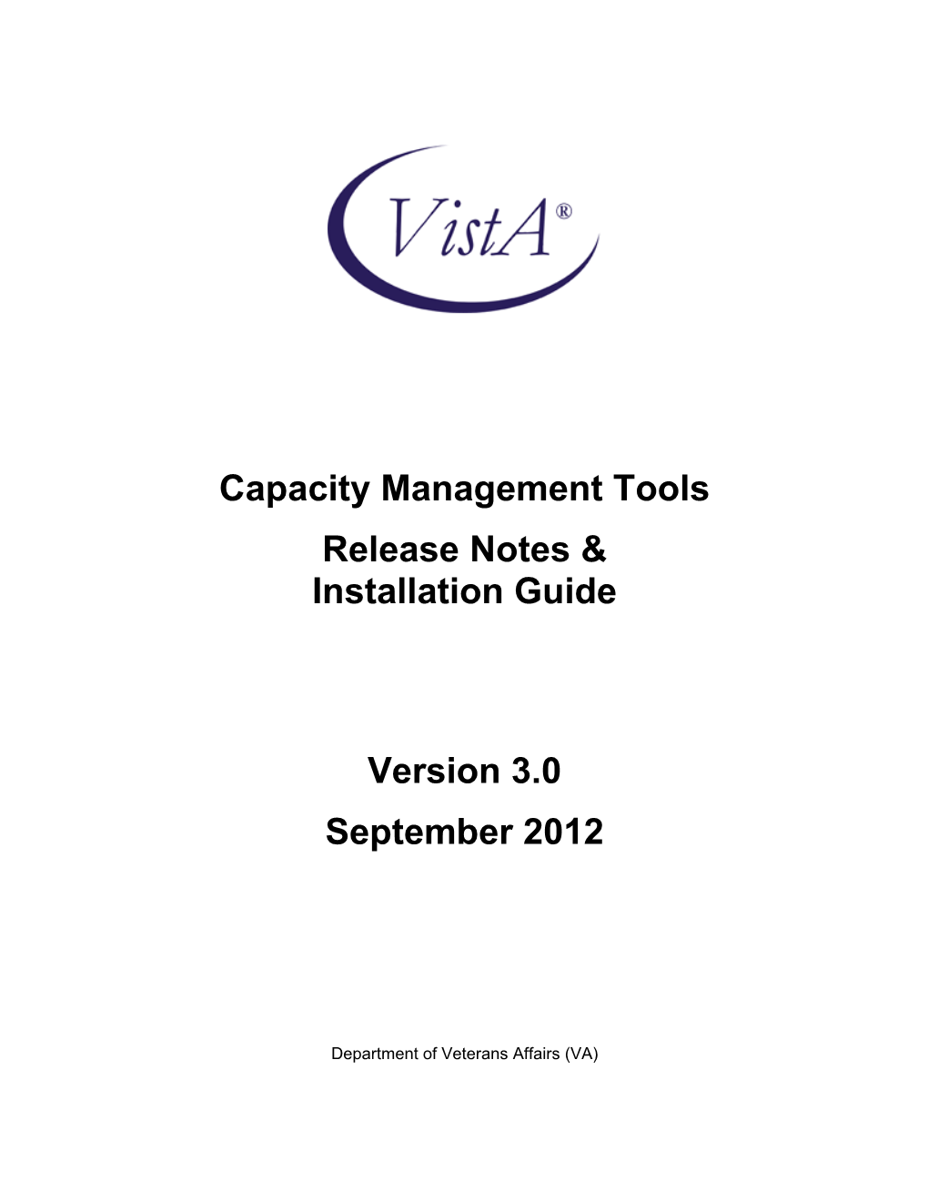 Capacity Management Tools V. 1.0 Installation Guide