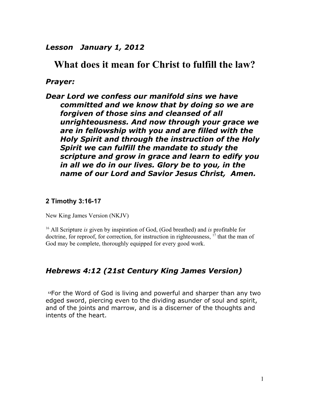 What Does It Mean for Christ to Fulfill the Law?