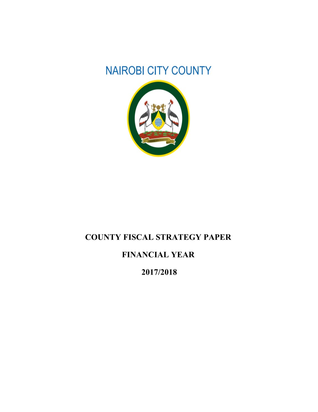 County Fiscal Strategy Paper