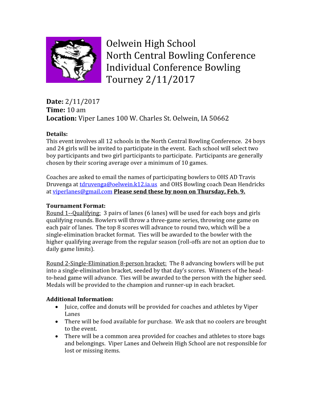 North Central Bowling Conference