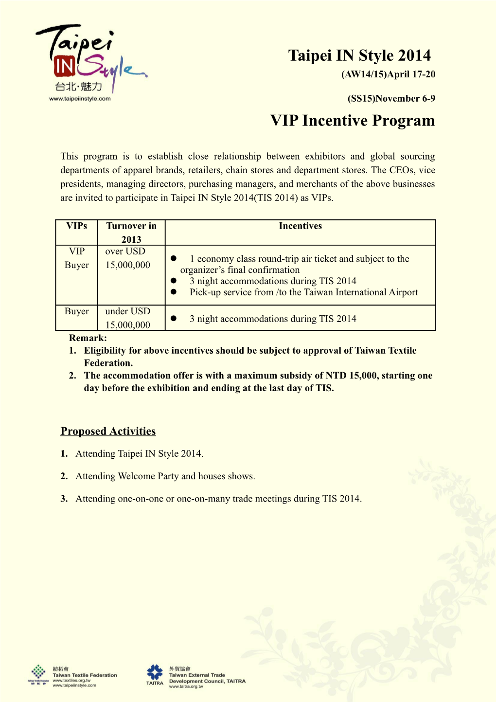 VIP Buyers Incentive Program