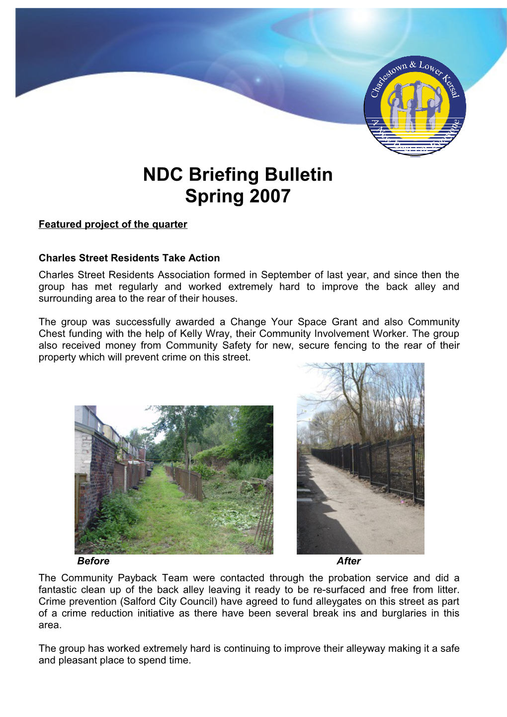 NDC Team Briefing Bulletin